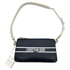 CHRISTIAN DIOR Blue Shoulder Bag